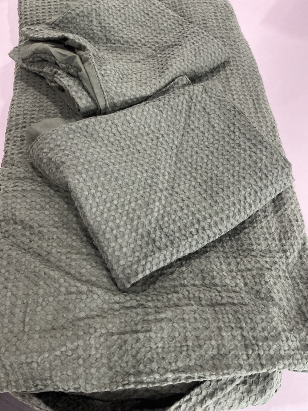 Organic Luxe Honeycomb Duvet Cover Set